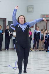 Athlete performing ribbon routine