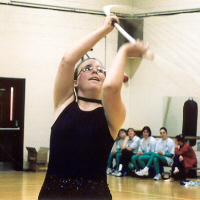 Elisha performing hoop
