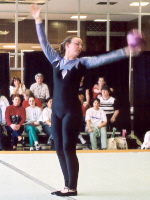 Athlete performing level 3 ball routine