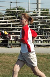 Athlete running