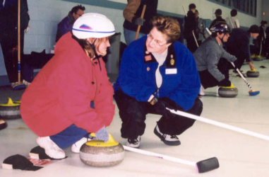 Coaching an athlete in Curling